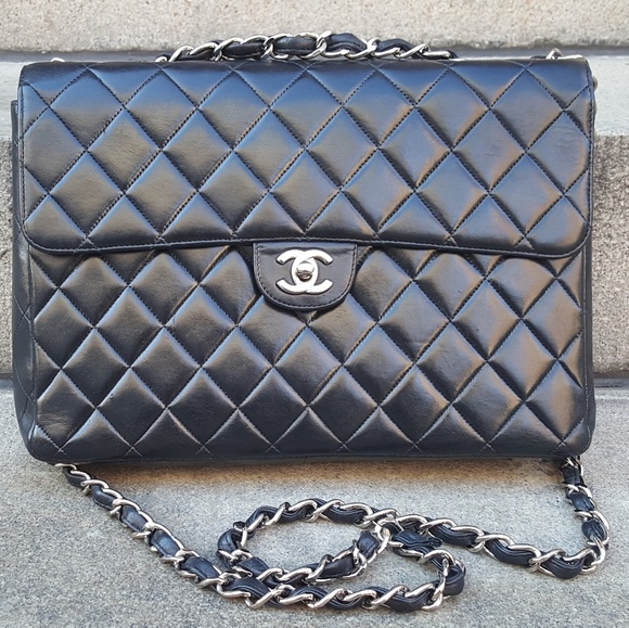 CHANEL, Bags, Host Pick Chanel Jumbo Single Flap Purse